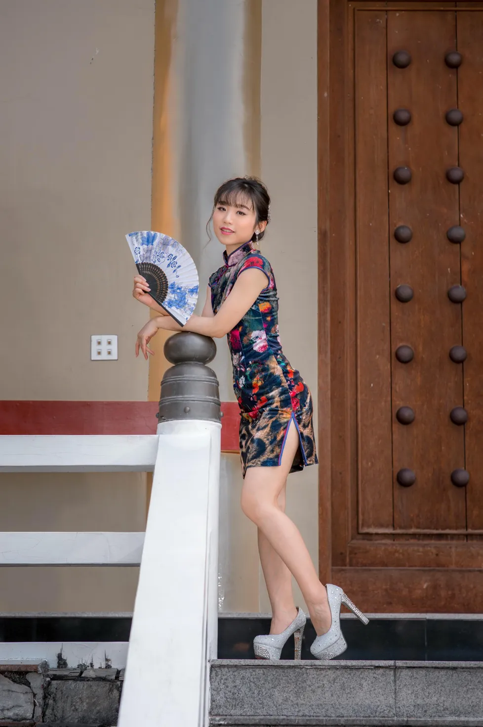 [爱美足] NO.194 余宸 短旗袍高跟美腿 街拍#[105P]-11