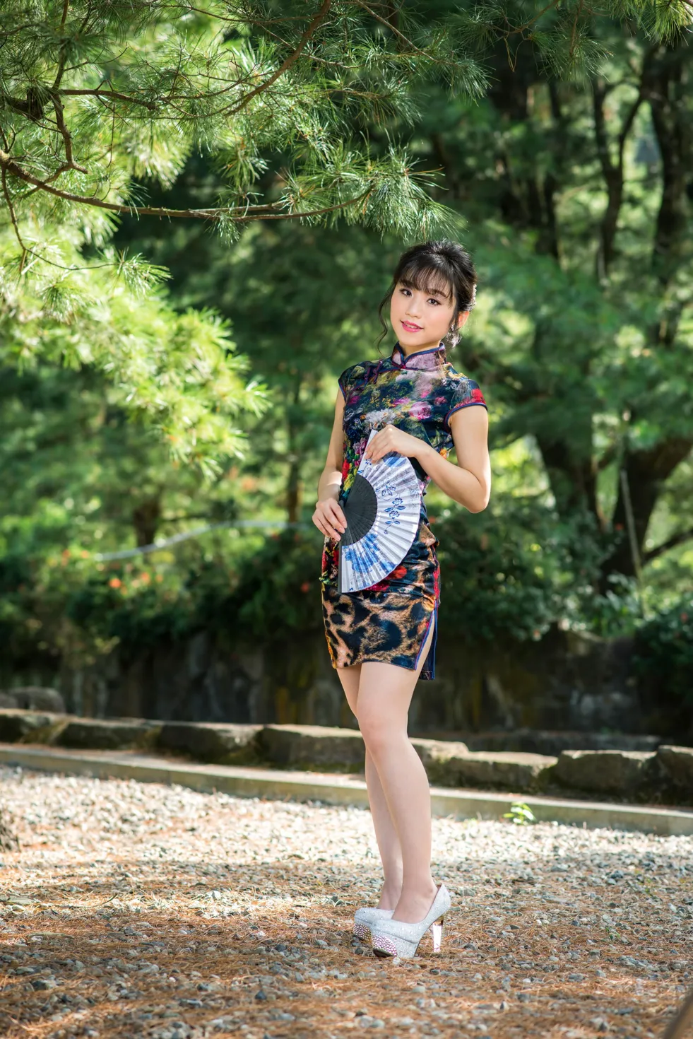 [爱美足] NO.194 余宸 短旗袍高跟美腿 街拍#[105P]-12