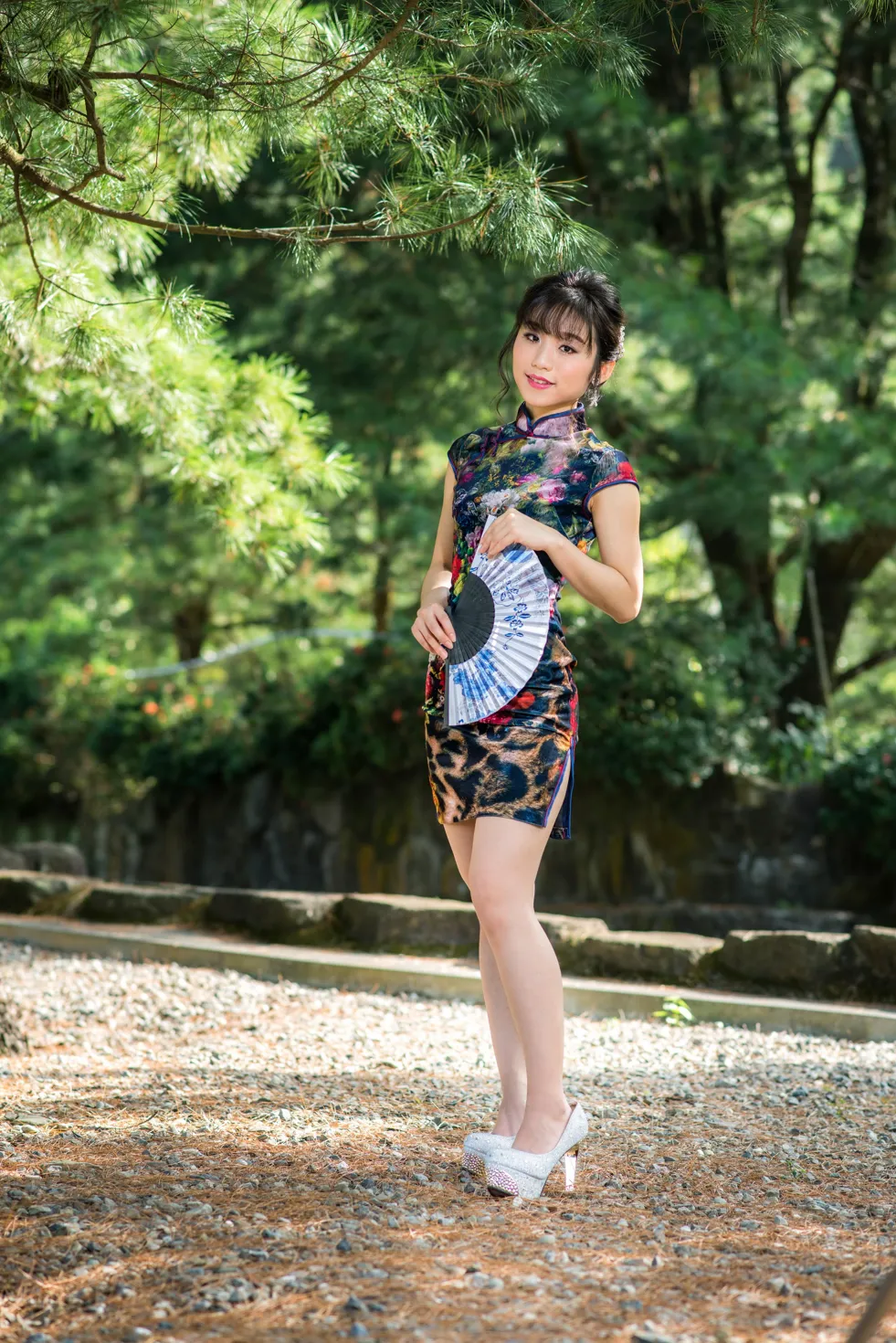 [爱美足] NO.194 余宸 短旗袍高跟美腿 街拍#[105P]-13