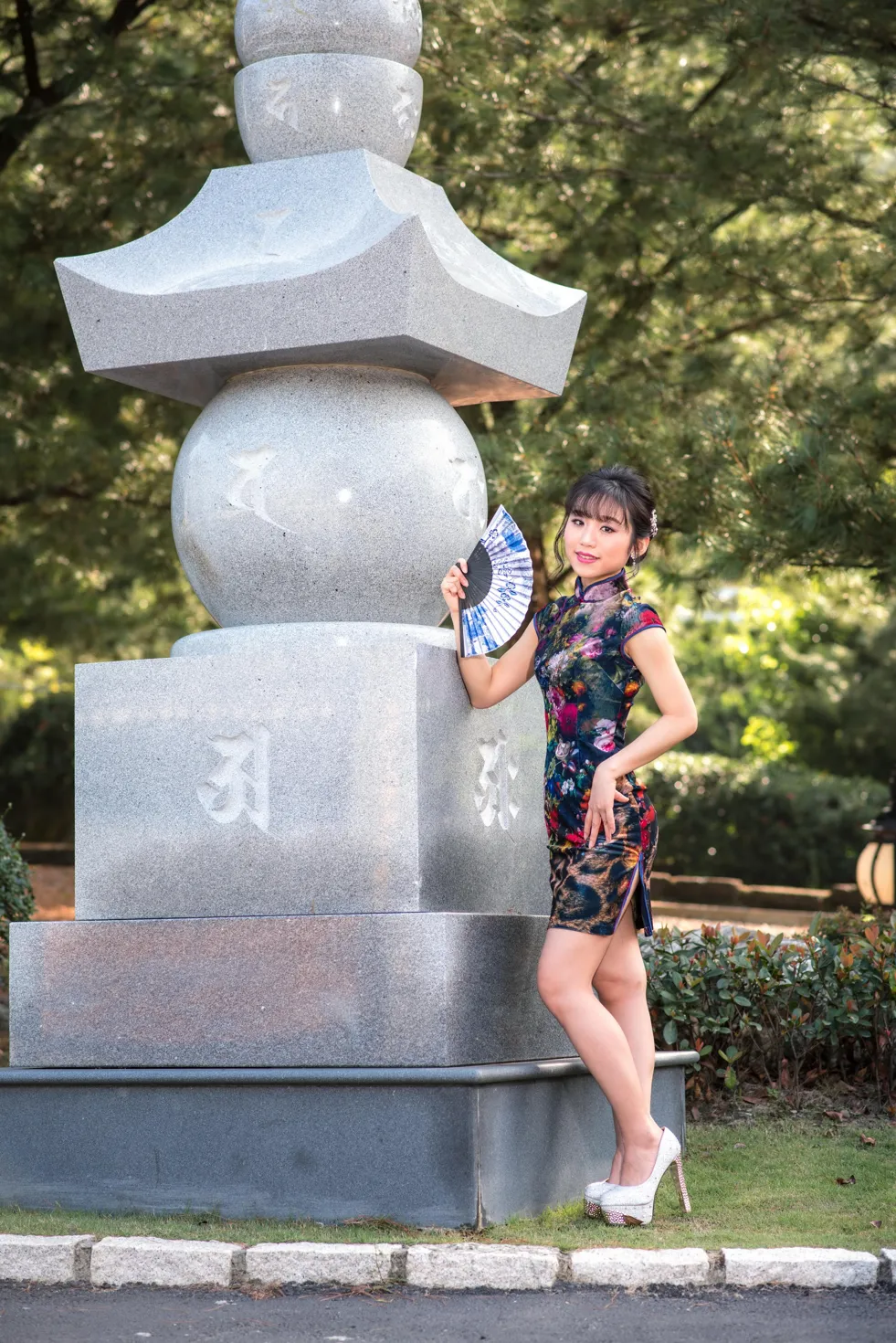 [爱美足] NO.194 余宸 短旗袍高跟美腿 街拍#[105P]-18