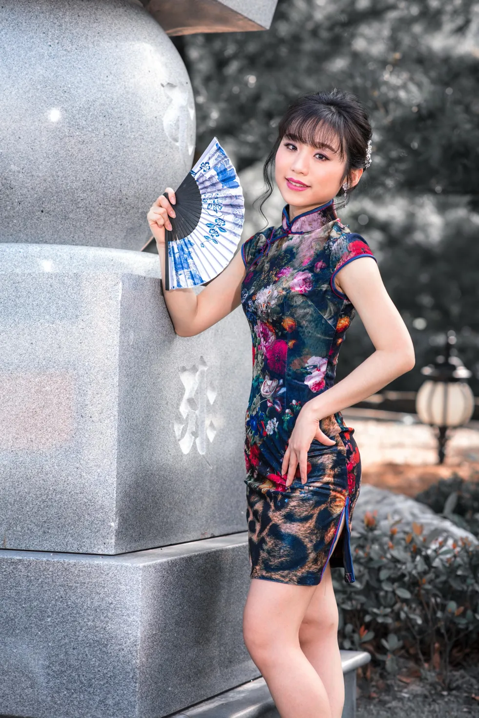 [爱美足] NO.194 余宸 短旗袍高跟美腿 街拍#[105P]-20