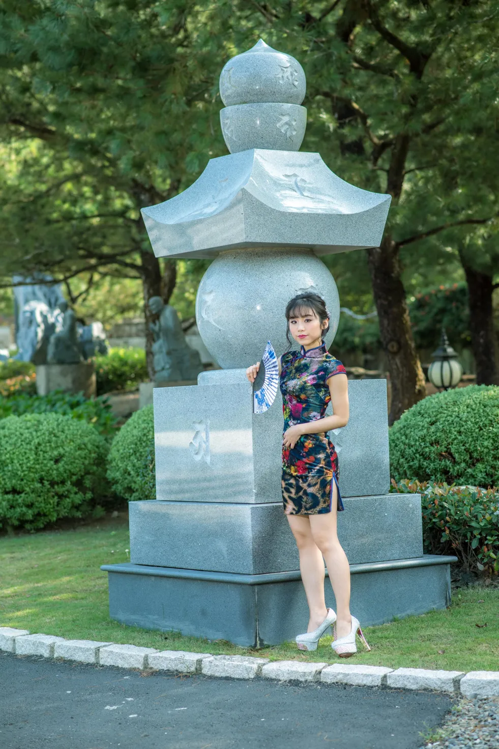 [爱美足] NO.194 余宸 短旗袍高跟美腿 街拍#[105P]-23