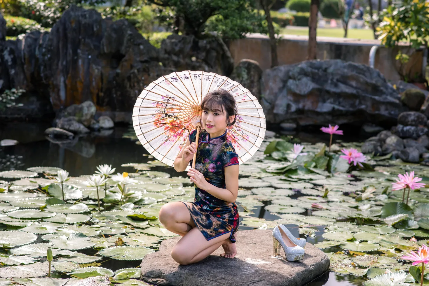 [爱美足] NO.194 余宸 短旗袍高跟美腿 街拍#[105P]-26