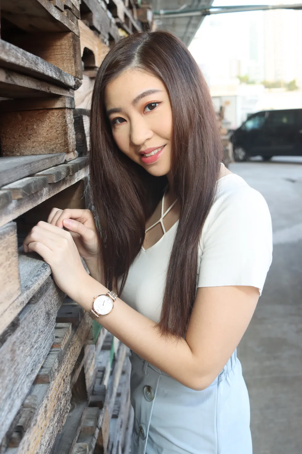 [爱美足] NO.198 梓萱 短裙丝袜涼高美腿 街拍#[80P]-17