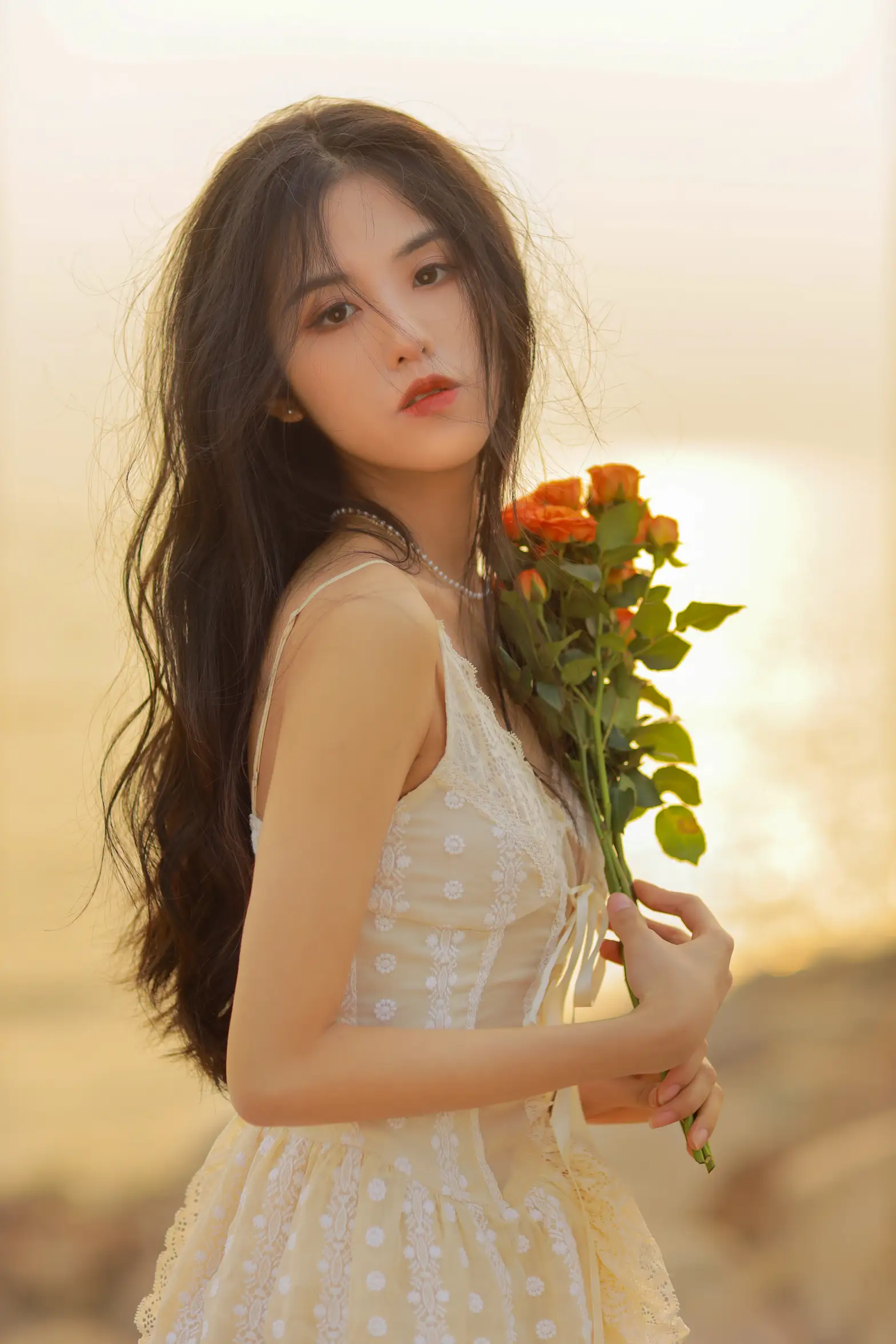 [艺图语] 2022.08.08 Vol.1655 – 她与落日 沐槿cutie#[25P]-23