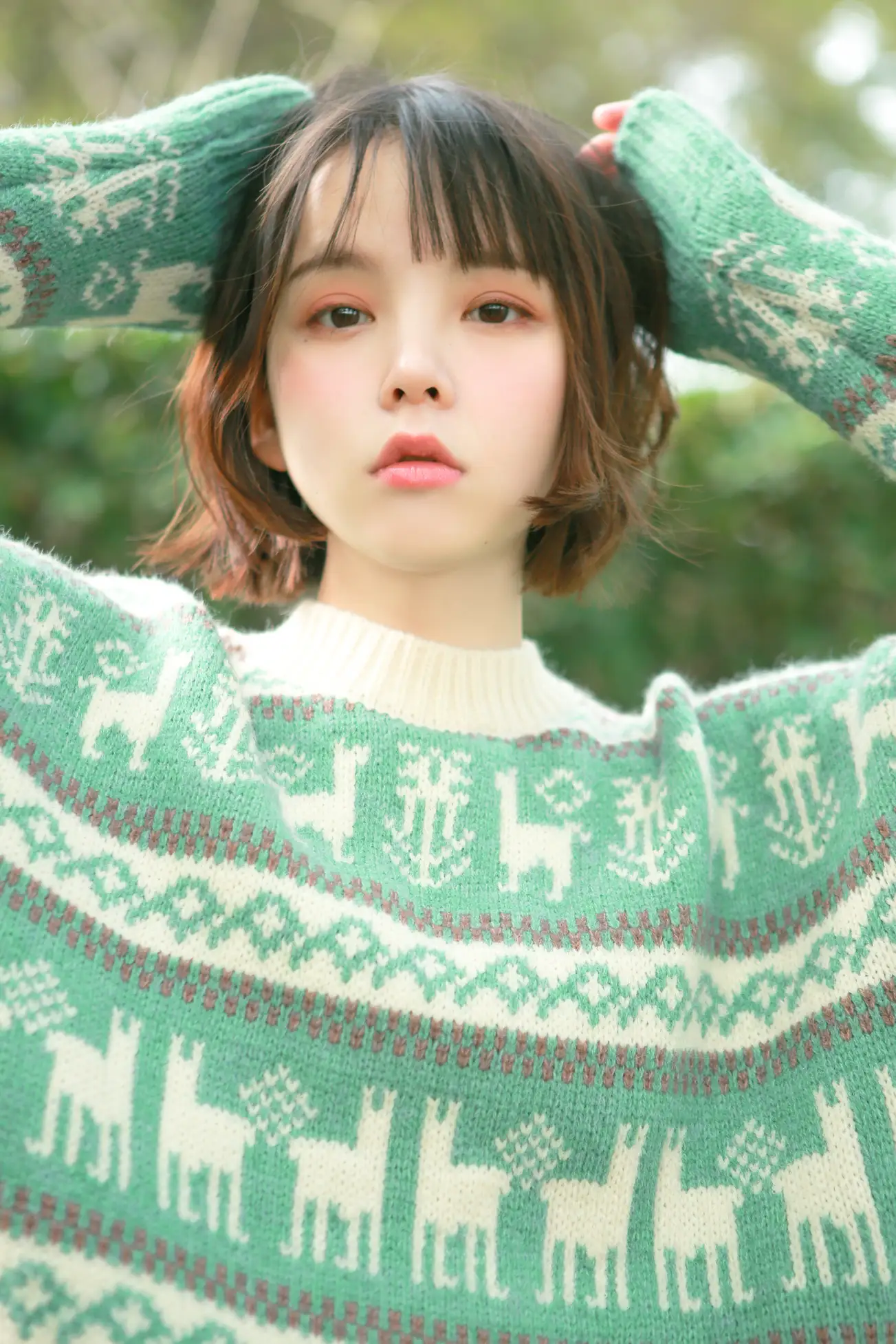 [艺图语] 2022.08.06 Vol.1642 – 氧气女孩 雨一颗#[22P]-4