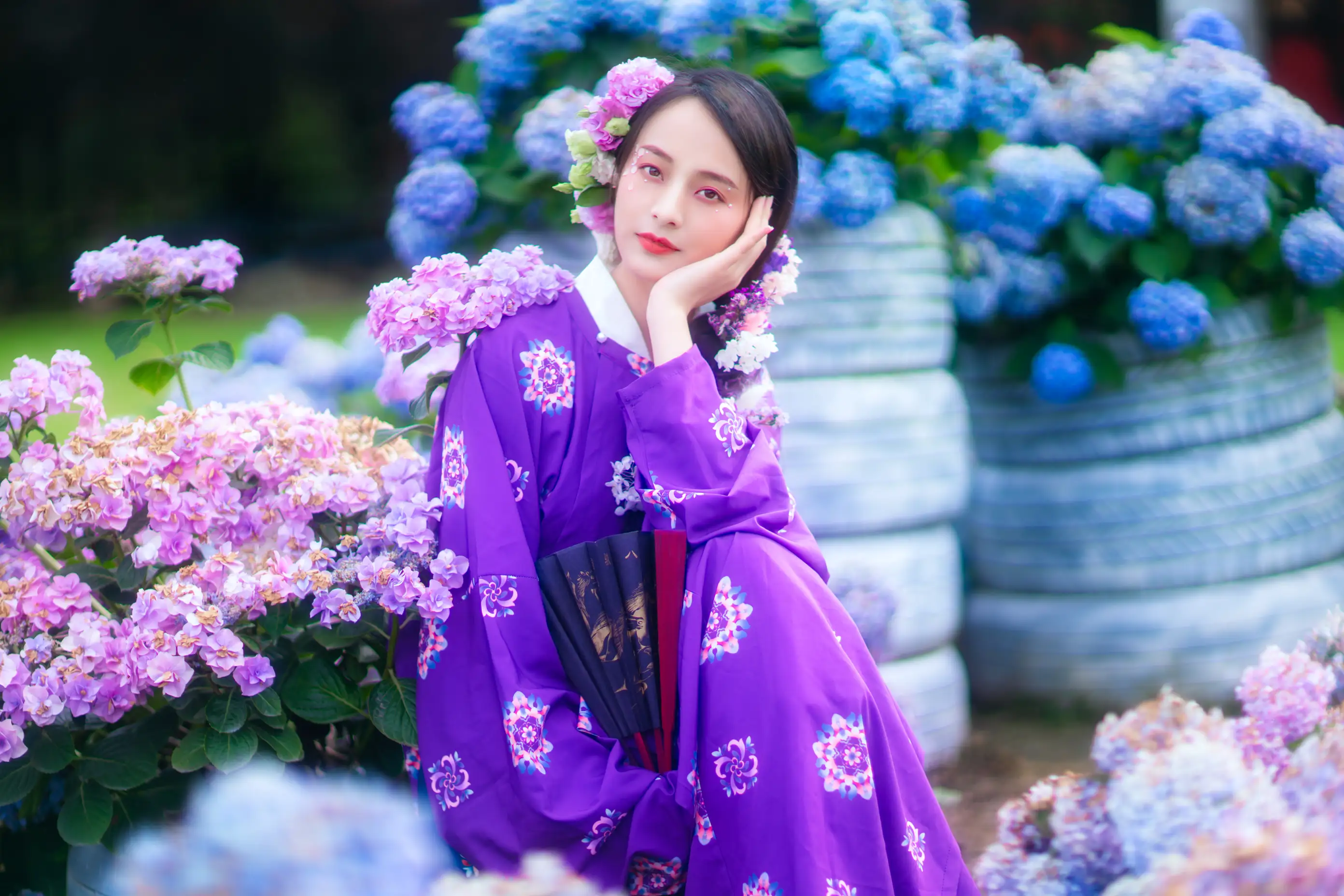[艺图语] 2022.01.04 Vol.590 – 紫色初摄影夏 欢欢#[35P]-3