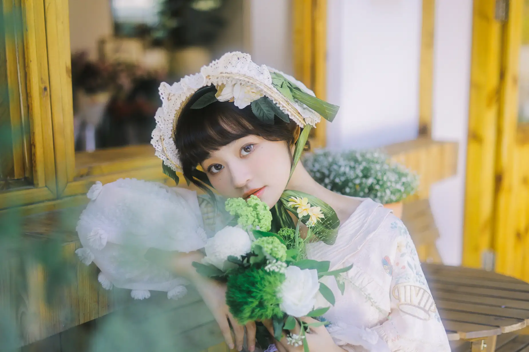 [艺图语] 2022.07.18 Vol.1512 – 花房少女 双耳ZiCe#[40P]-3